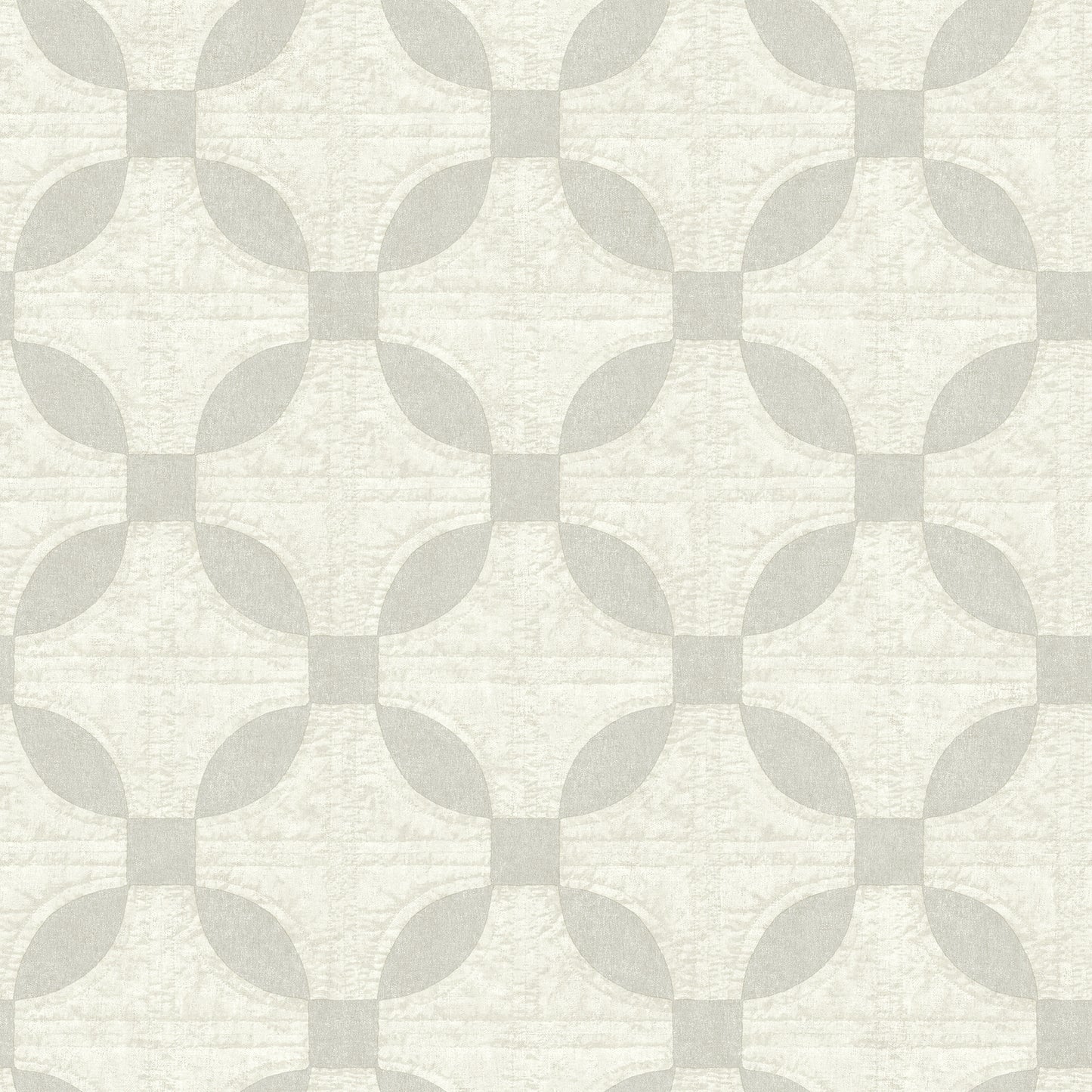 Chesapeake Justice Light Grey Quilt Wallpaper, 20.5-in by 33-ft