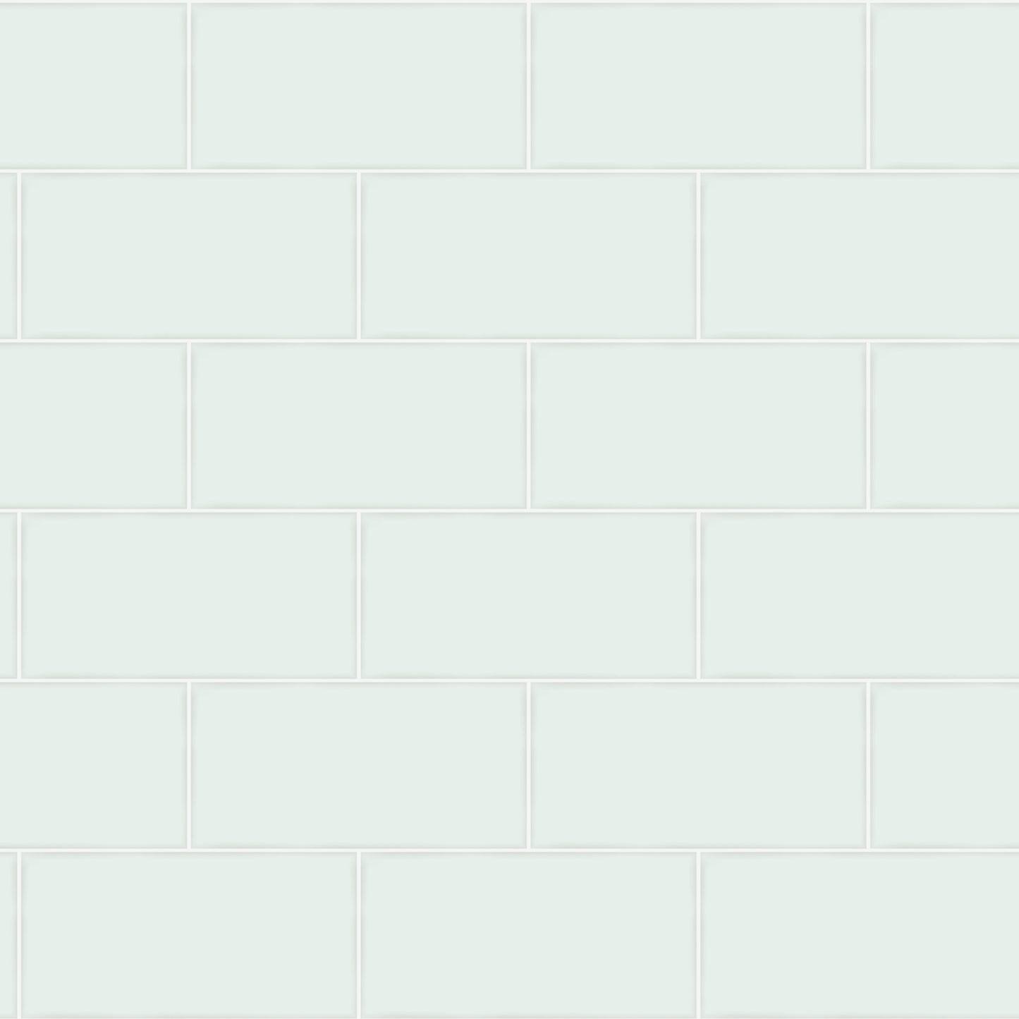 Chesapeake Freedom Mint Subway Tile Wallpaper, 20.5-in by 33-ft