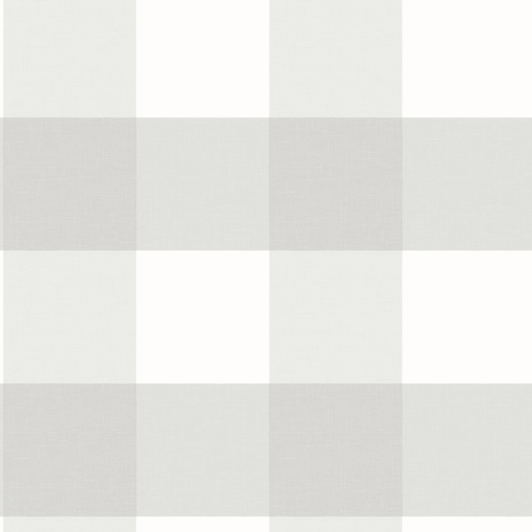 Chesapeake Amos Light Grey Gingham Wallpaper, 20.5-in by 33-ft