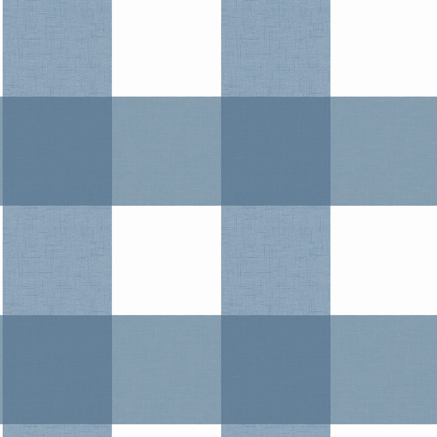 Chesapeake Amos Blue Gingham Wallpaper, 20.5-in by 33-ft