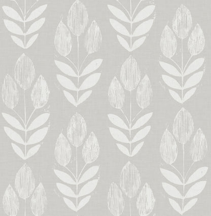 Chesapeake Garland Dove Block Tulip Wallpaper, 20.5-in by 33-ft