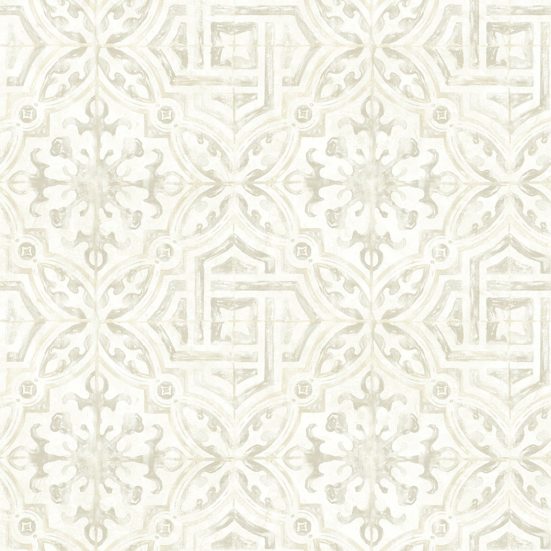 Chesapeake Sonoma Grey Spanish Tile Wallpaper, 20.5-in by 33-ft