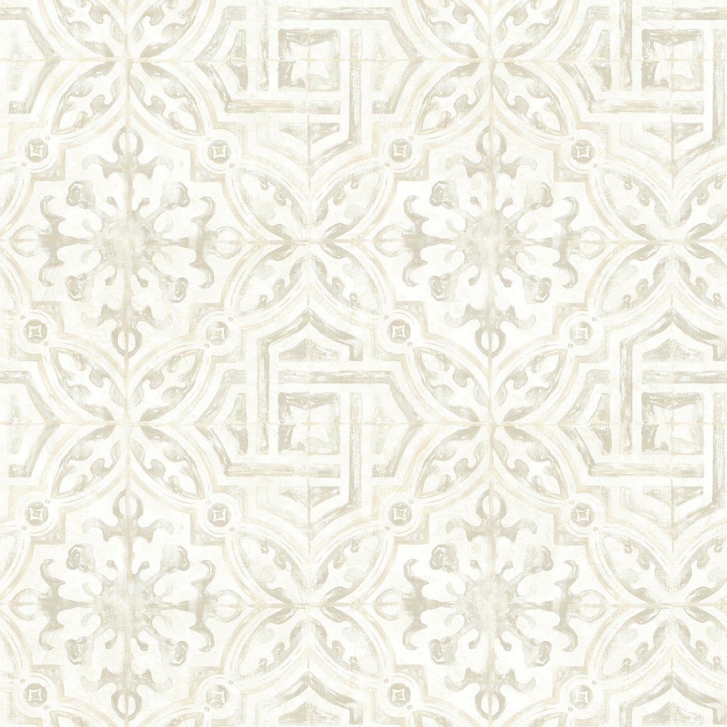 Chesapeake Sonoma Grey Spanish Tile Wallpaper, 20.5-in by 33-ft