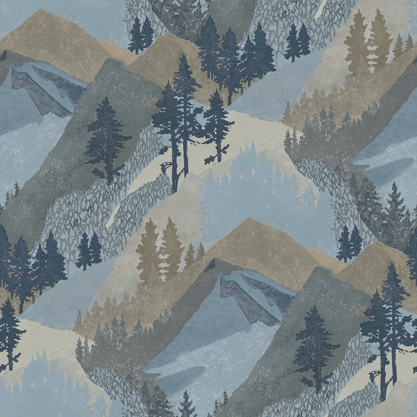 Chesapeake Range Blue Mountains Wallpaper, 20.5-in by 33-ft