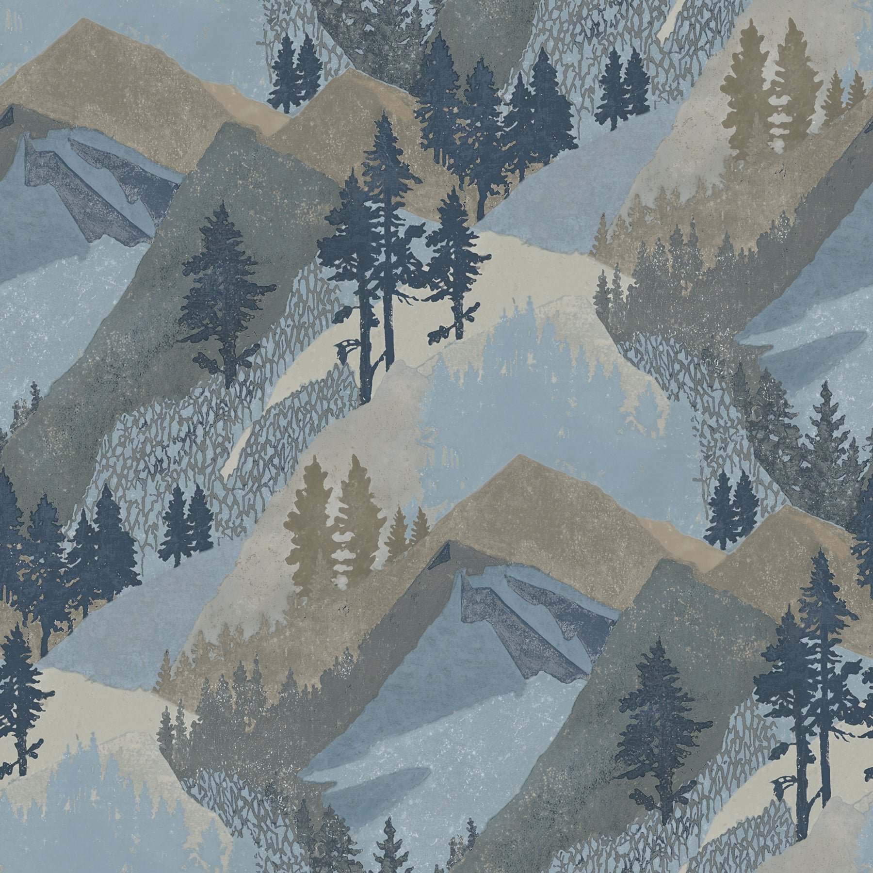 Chesapeake Range Blue Mountains Wallpaper, 20.5-in by 33-ft