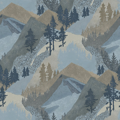 Chesapeake Range Blue Mountains Wallpaper, 20.5-in by 33-ft