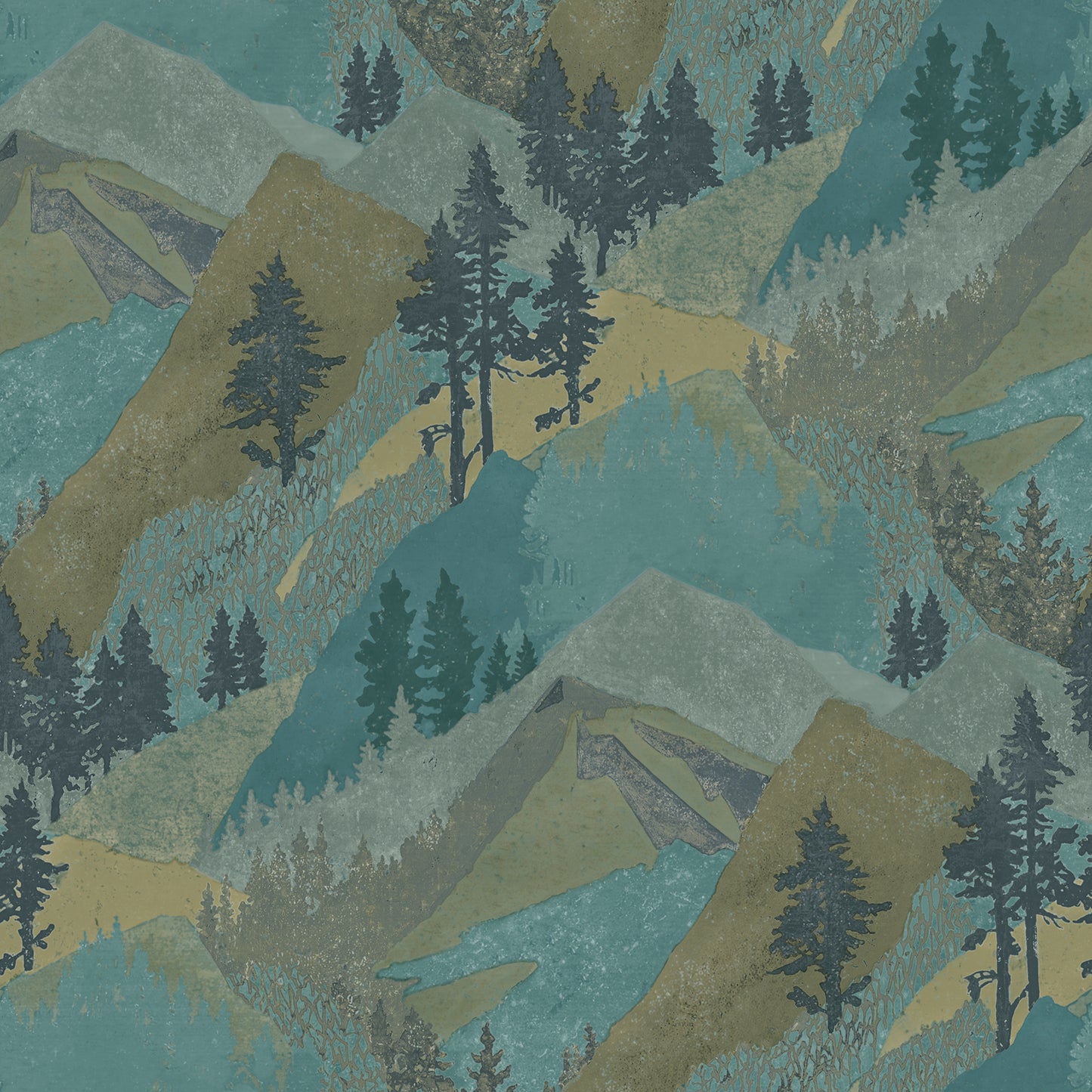 Chesapeake Range Green Mountains Wallpaper, 20.5-in by 33-ft