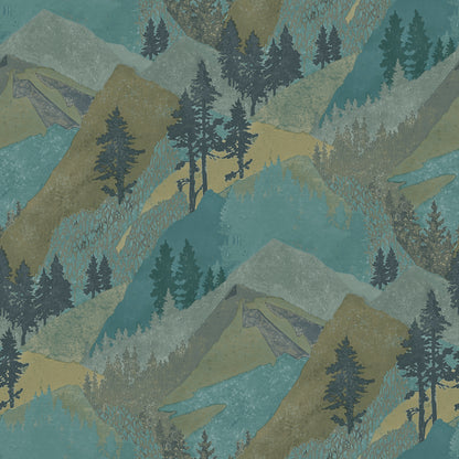 Chesapeake Range Green Mountains Wallpaper, 20.5-in by 33-ft