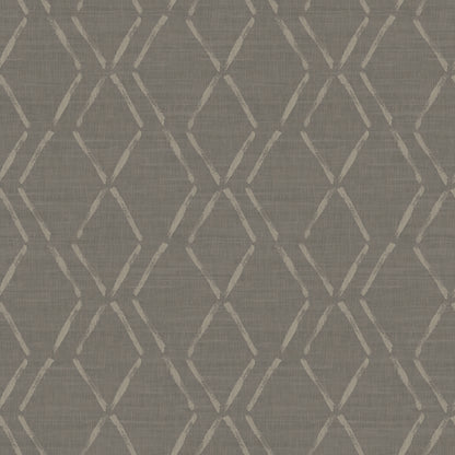 Chesapeake Tapa Brown Trellis Wallpaper, 20.5-in by 33-ft