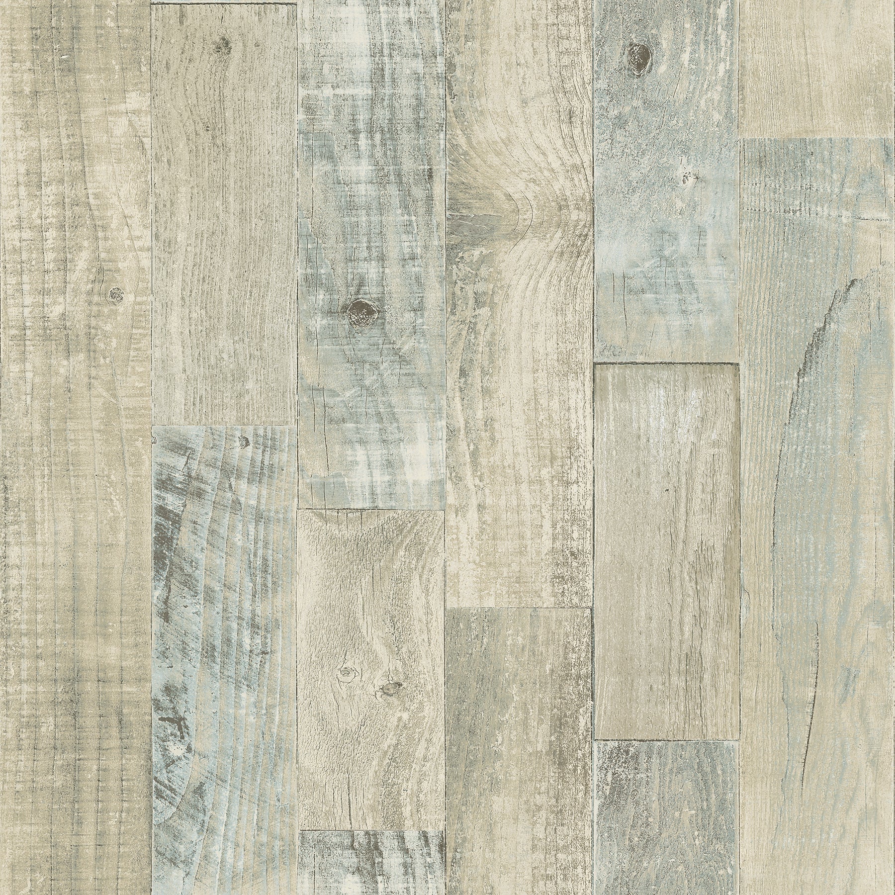 Chesapeake Chebacco Beige Wooden Planks Wallpaper, 20.5-in by 33-ft