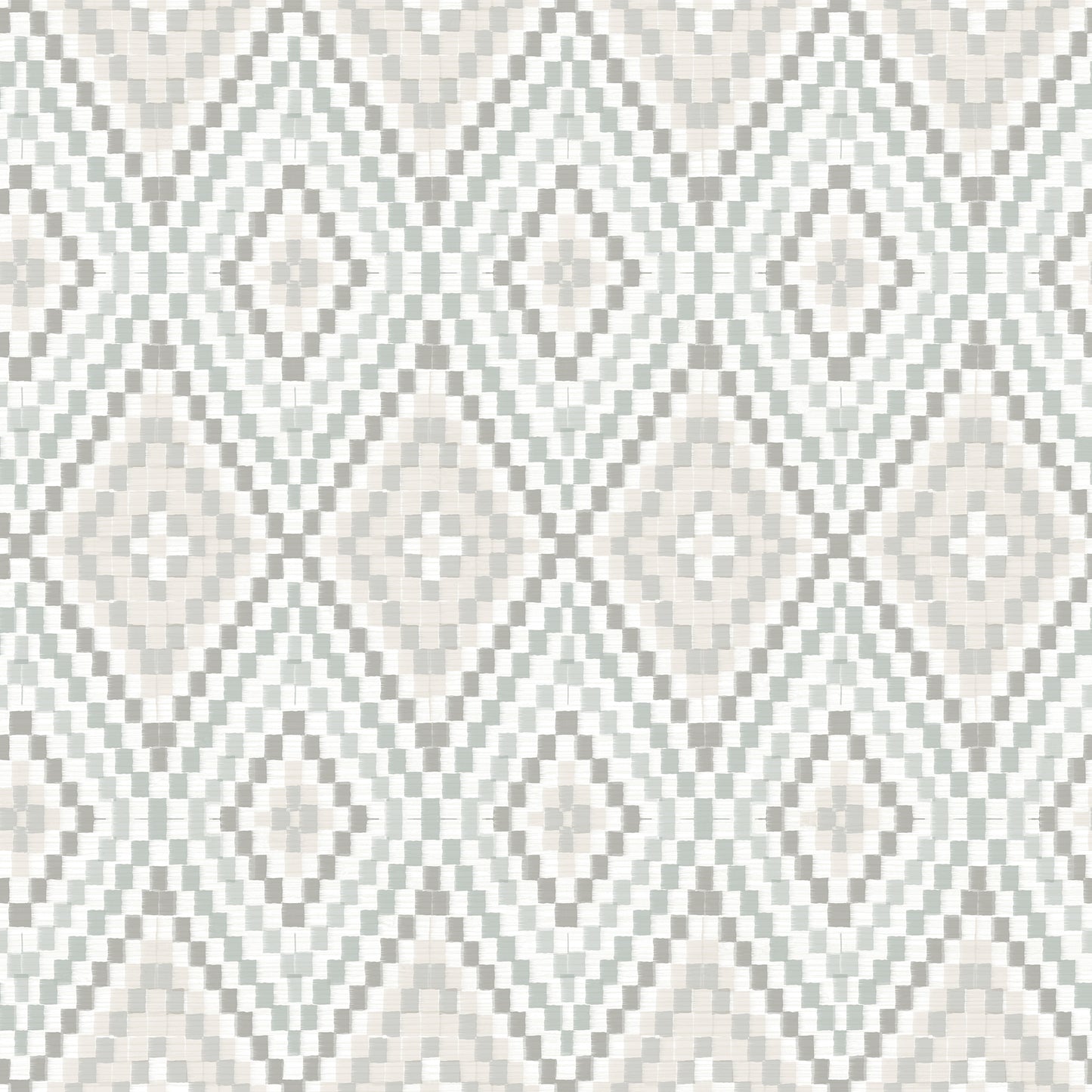 Chesapeake Ganado Grey Geometric Ikat Wallpaper, 20.5-in by 33-ft