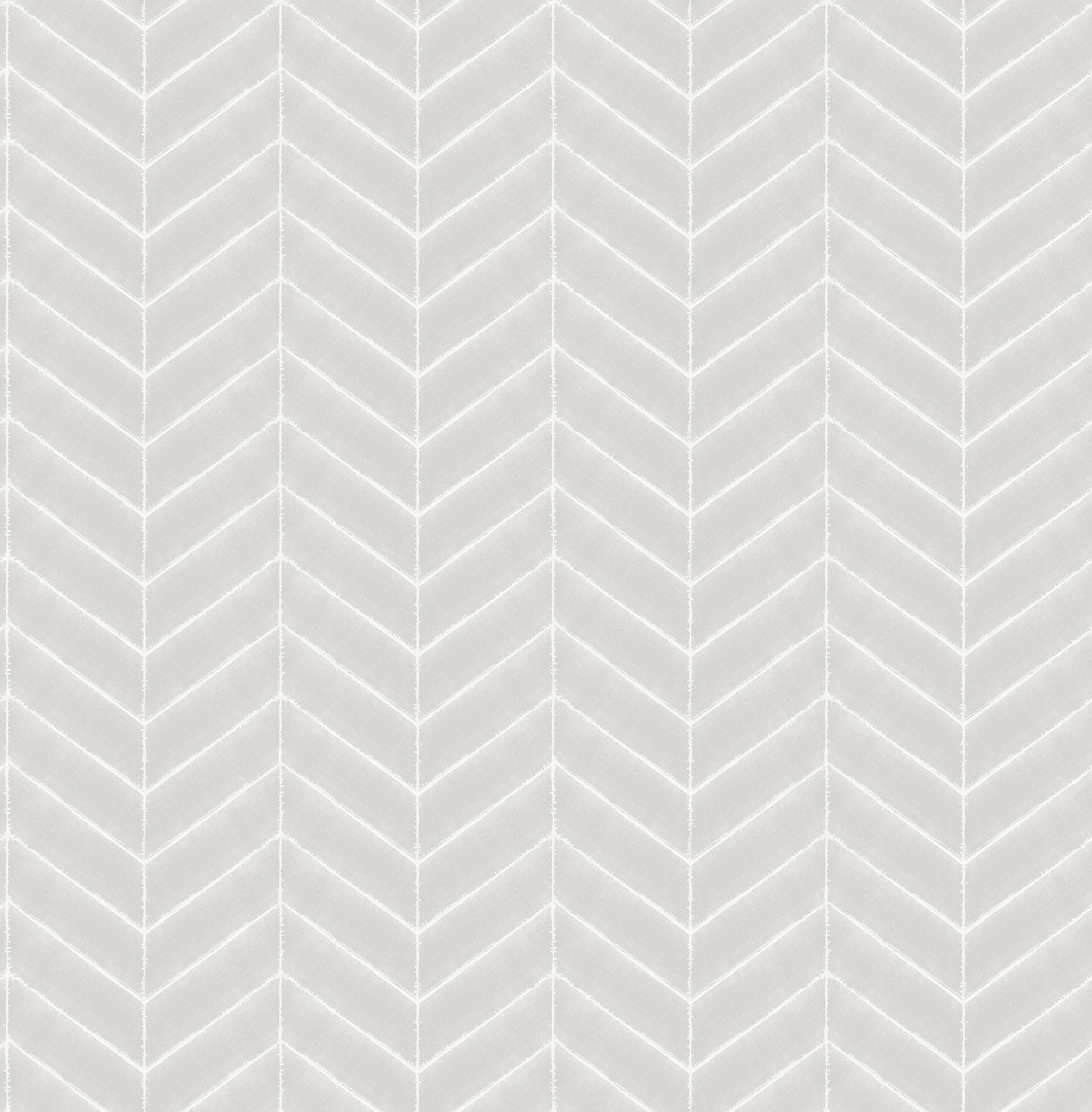 Chesapeake Bison Grey Herringbone Wallpaper, 20.5-in by 33-ft