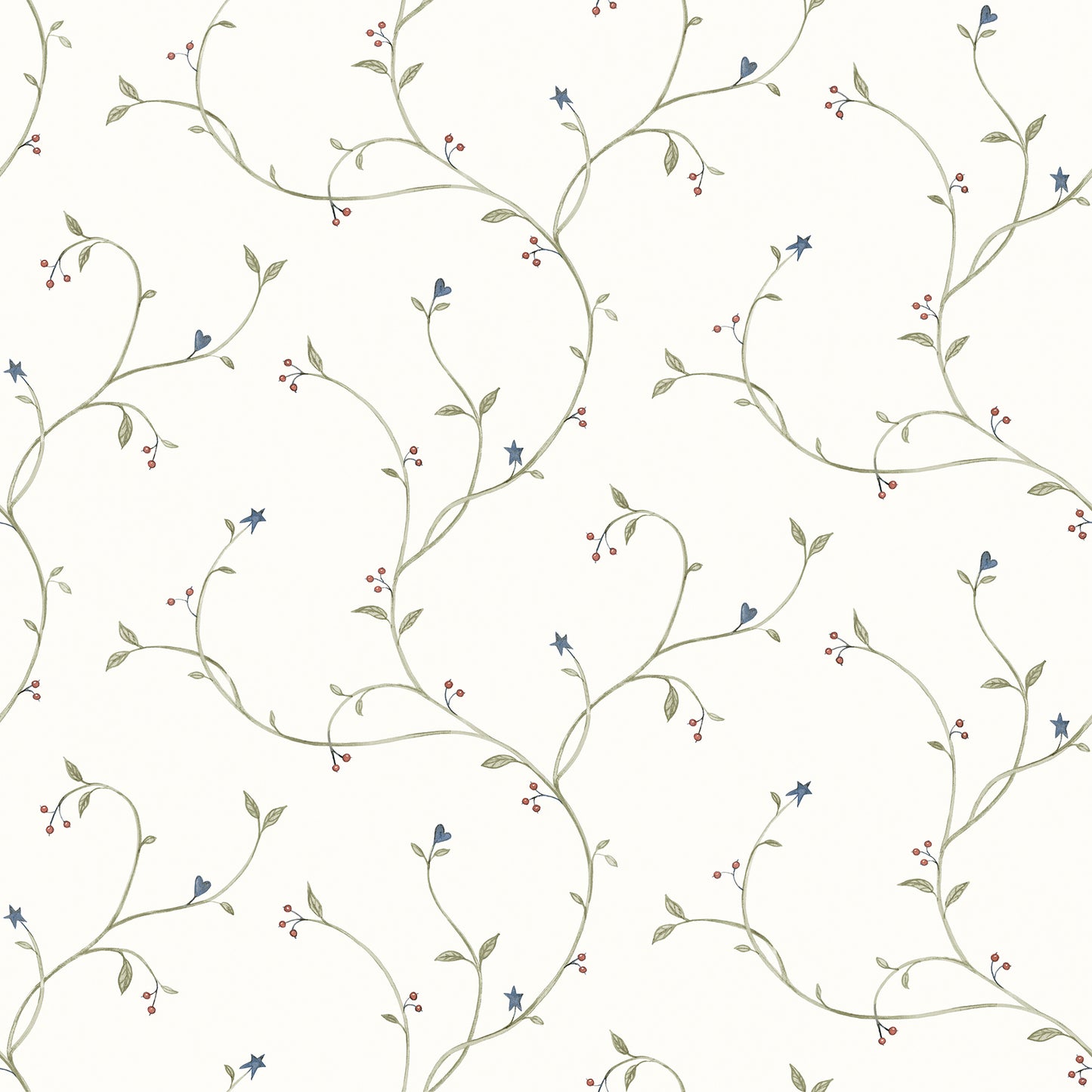 Chesapeake Kurt Green Tin Star Trail Wallpaper, 20.5-in by 33-ft