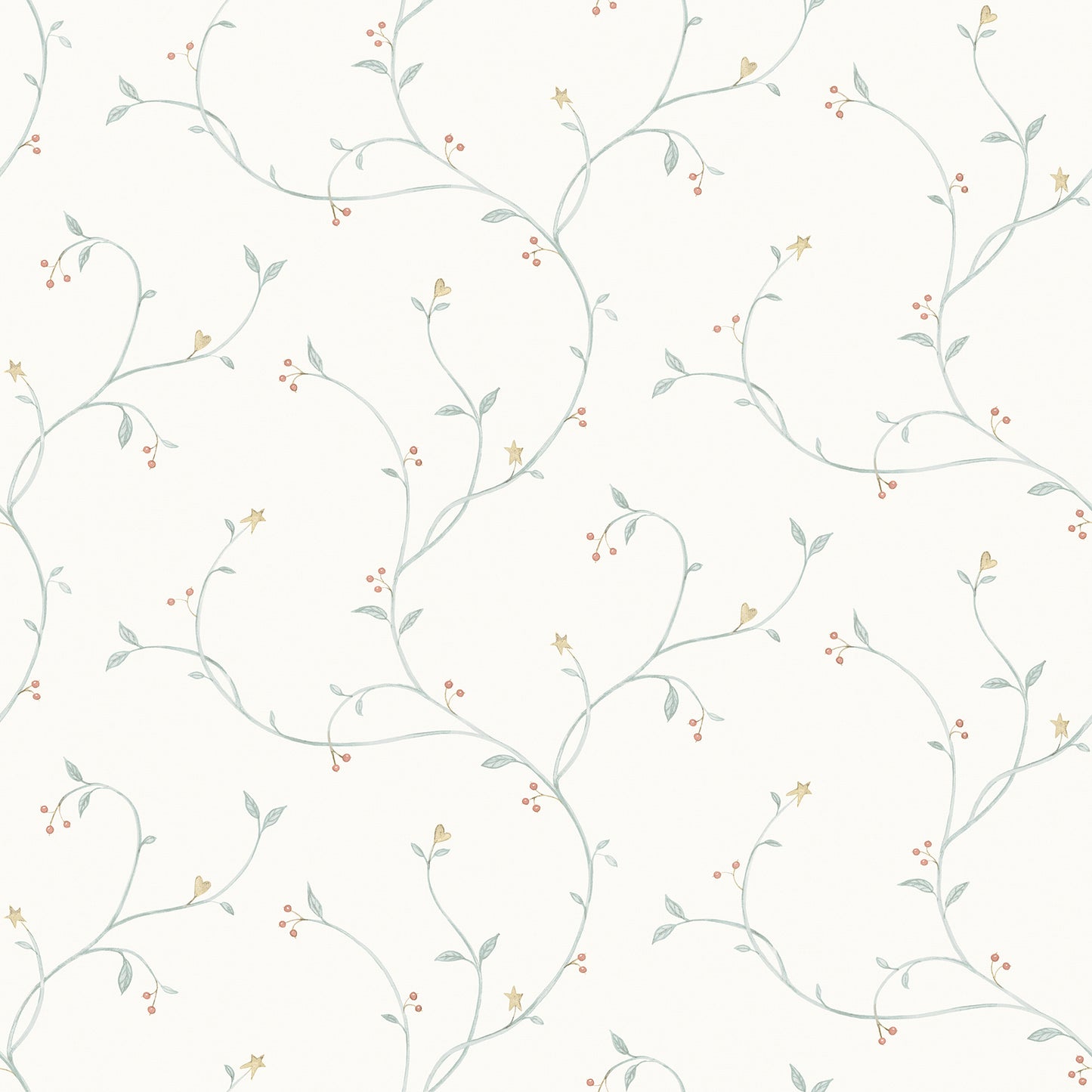 Chesapeake Kurt Light Green Tin Star Trail Wallpaper, 20.5-in by 33-ft