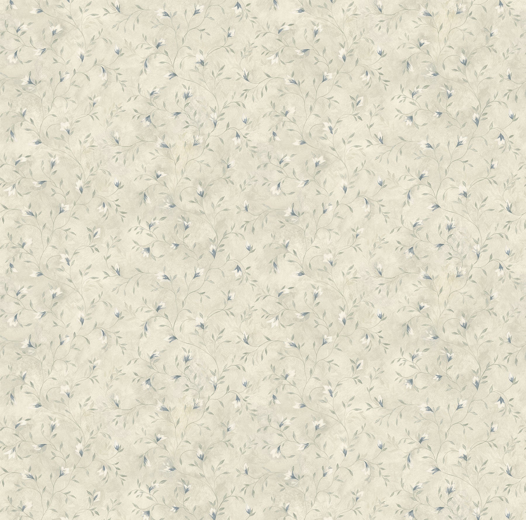 Chesapeake Eleanor Beige Folk Botanical Trail Wallpaper, 20.5-in by 33-ft