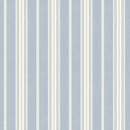 Chesapeake Cooper Denim Stripe Wallpaper, 20.5-in by 33-ft