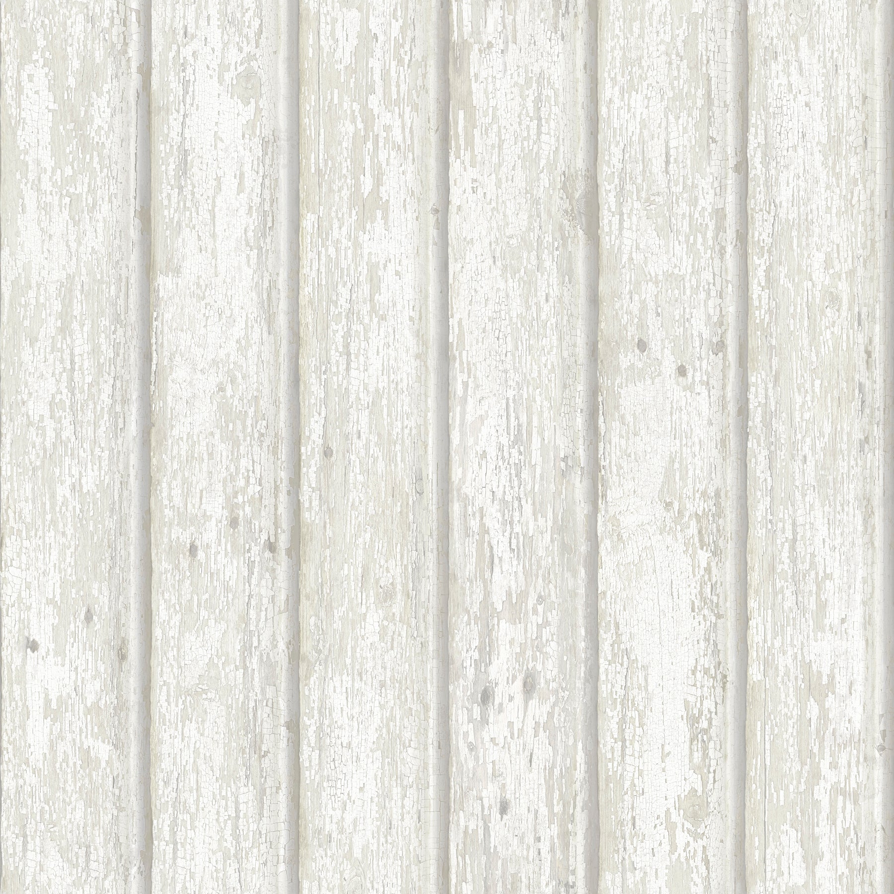 Chesapeake Jack White Weathered Clapboards Wallpaper, 20.5-in by 33-ft