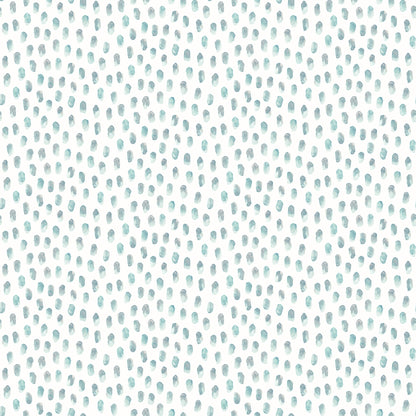 Chesapeake Sand Aqua Painted Dots Wallpaper, 20.5-in by 33-ft