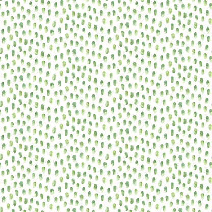 Chesapeake Sand Green Painted Dots Wallpaper, 20.5-in by 33-ft