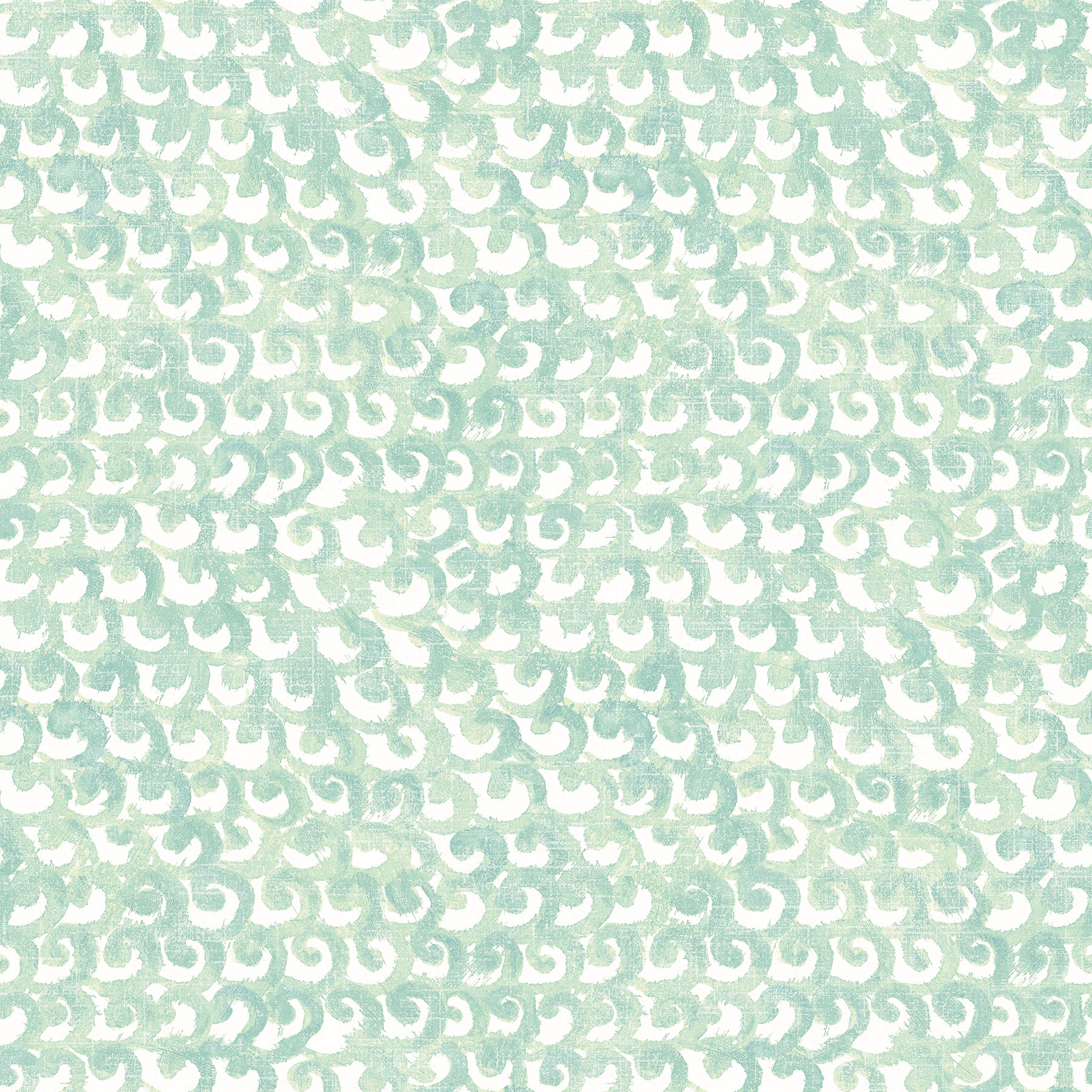 Chesapeake Saltwater Teal Wave Wallpaper, 20.5-in by 33-ft