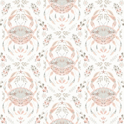 Chesapeake Annapolis Coral Crustation Wallpaper, 20.5-in by 33-ft