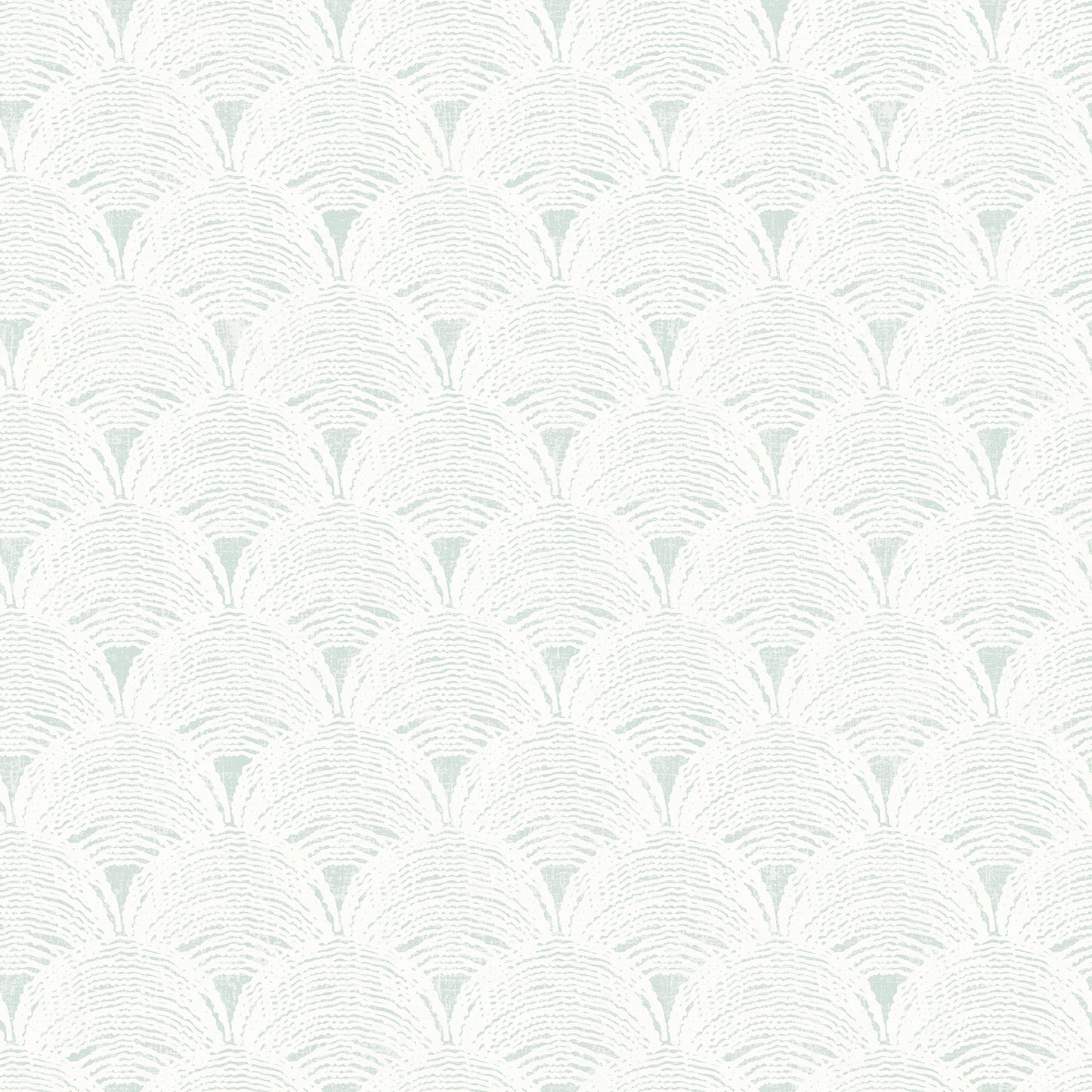 Chesapeake Santiago Teal Scalloped Wallpaper, 20.5-in by 33-ft