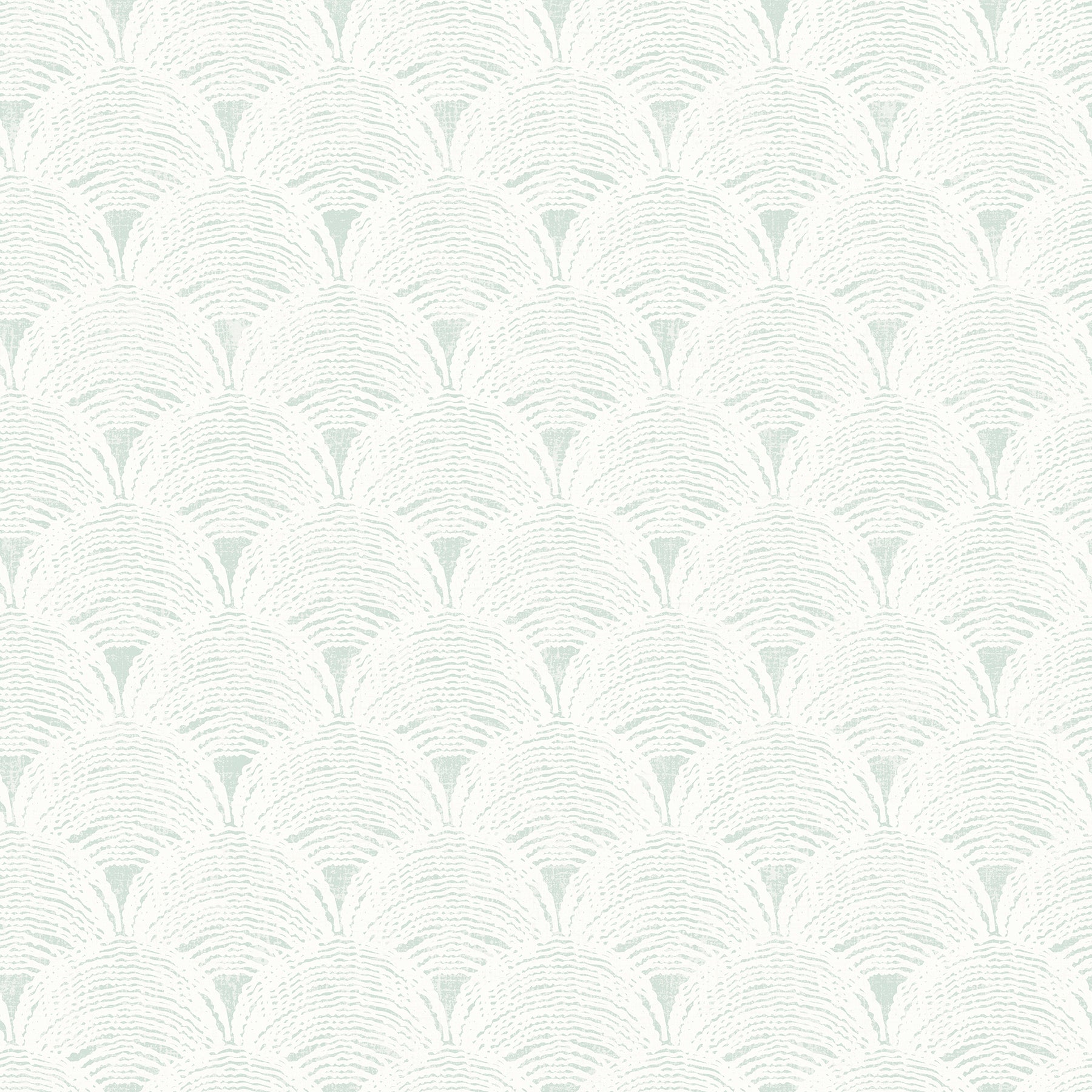 Chesapeake Santiago Teal Scalloped Wallpaper, 20.5-in by 33-ft