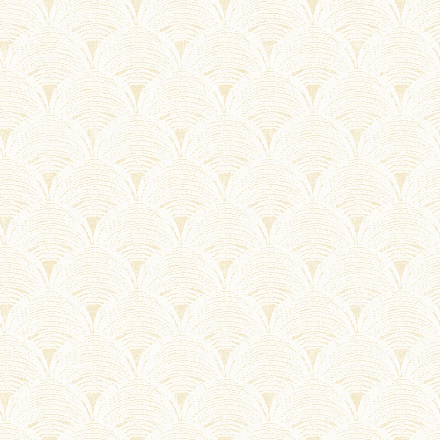 Chesapeake Santiago Yellow Scalloped Wallpaper, 20.5-in by 33-ft