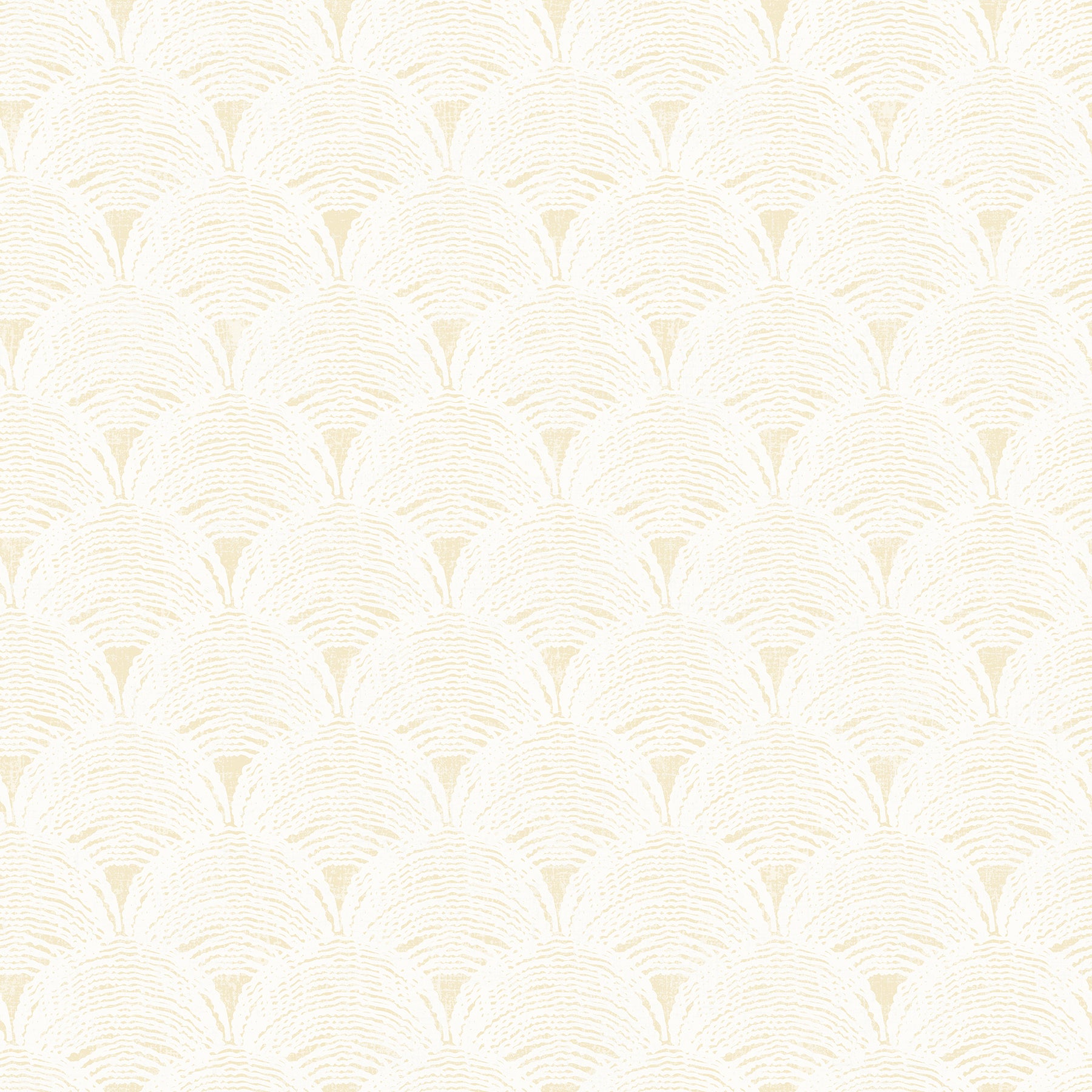 Chesapeake Santiago Yellow Scalloped Wallpaper, 20.5-in by 33-ft