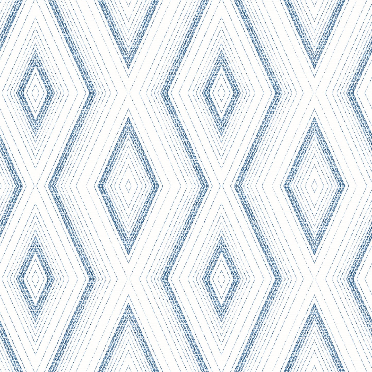 Chesapeake Santa Cruz Blue Geometric Wallpaper, 20.5-in by 33-ft