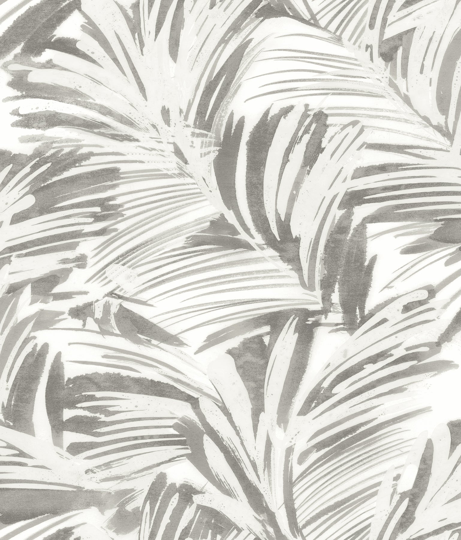 Chesapeake Chaparral Grey Fronds Wallpaper, 20.5-in by 33-ft