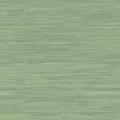 Chesapeake Waverly Green Grasscloth Wallpaper, 20.5-in by 33-ft