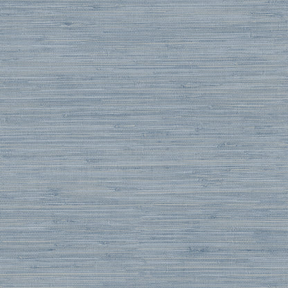 Chesapeake Waverly Blue Faux Grasscloth Wallpaper, 20.5-in by 33-ft