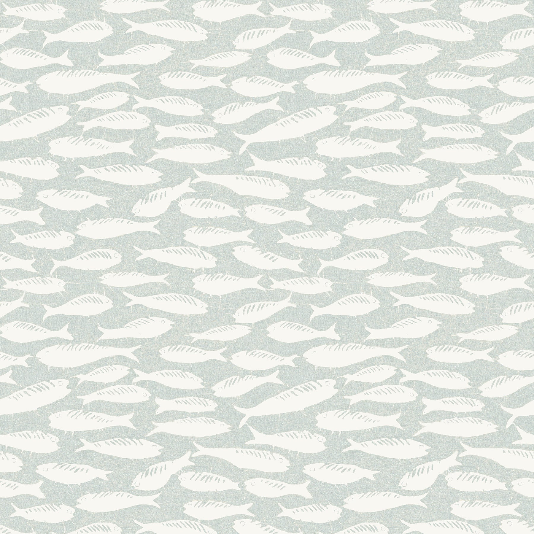 Chesapeake Nunkie Light Blue Sardine Wallpaper, 20.5-in by 33-ft