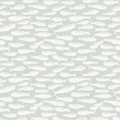 Chesapeake Nunkie Light Blue Sardine Wallpaper, 20.5-in by 33-ft