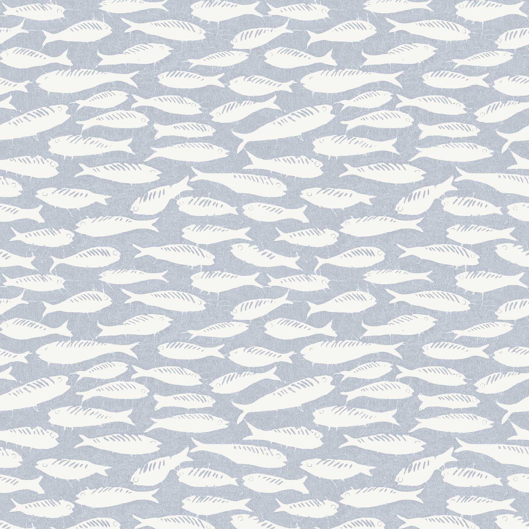 Chesapeake Nunkie Denim Sardine Wallpaper, 20.5-in by 33-ft