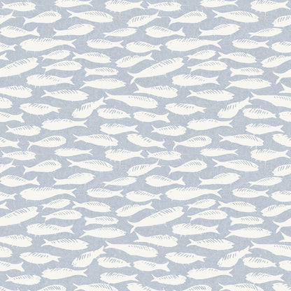 Chesapeake Nunkie Denim Sardine Wallpaper, 20.5-in by 33-ft