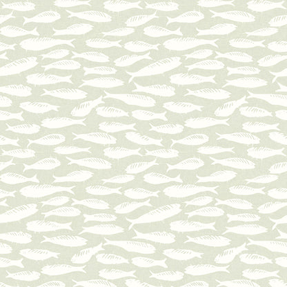 Chesapeake Nunkie Sage Sardine Wallpaper, 20.5-in by 33-ft