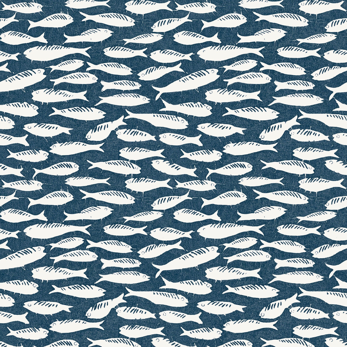 Chesapeake Nunkie Navy Sardine Wallpaper, 20.5-in by 33-ft