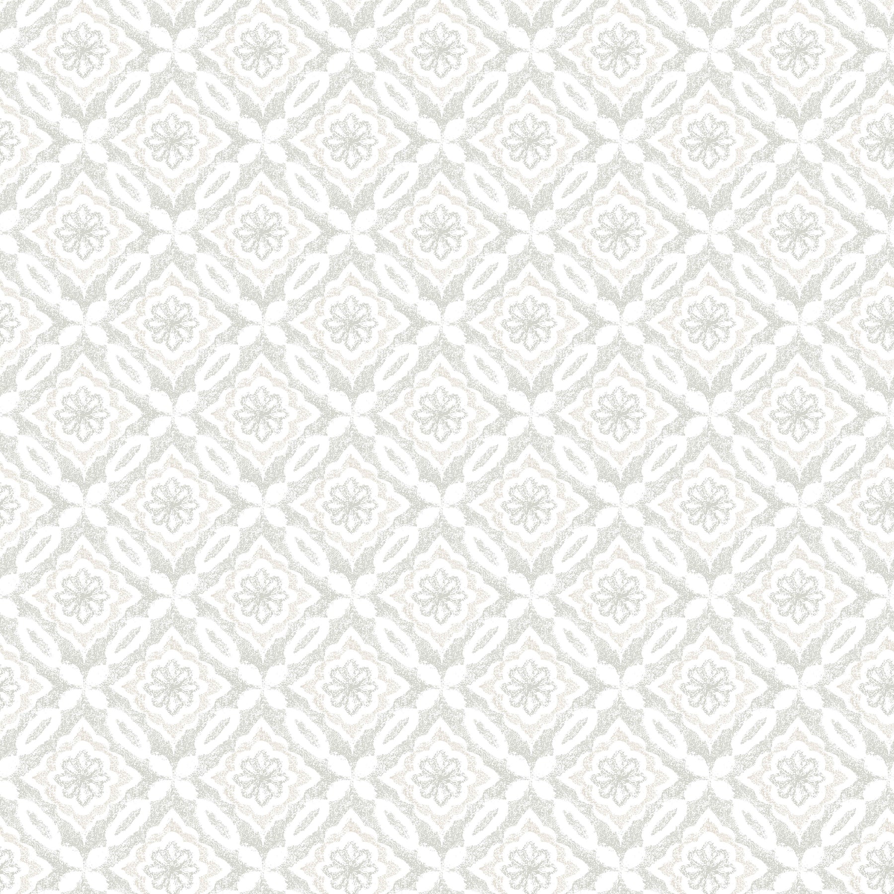 Chesapeake Hugson Grey Quilted Damask Wallpaper, 20.5-in by 33-ft