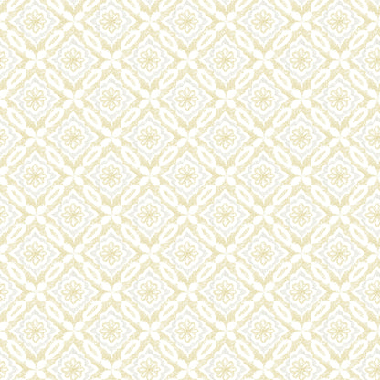 Chesapeake Hugson Yellow Quilted Damask Wallpaper, 20.5-in by 33-ft