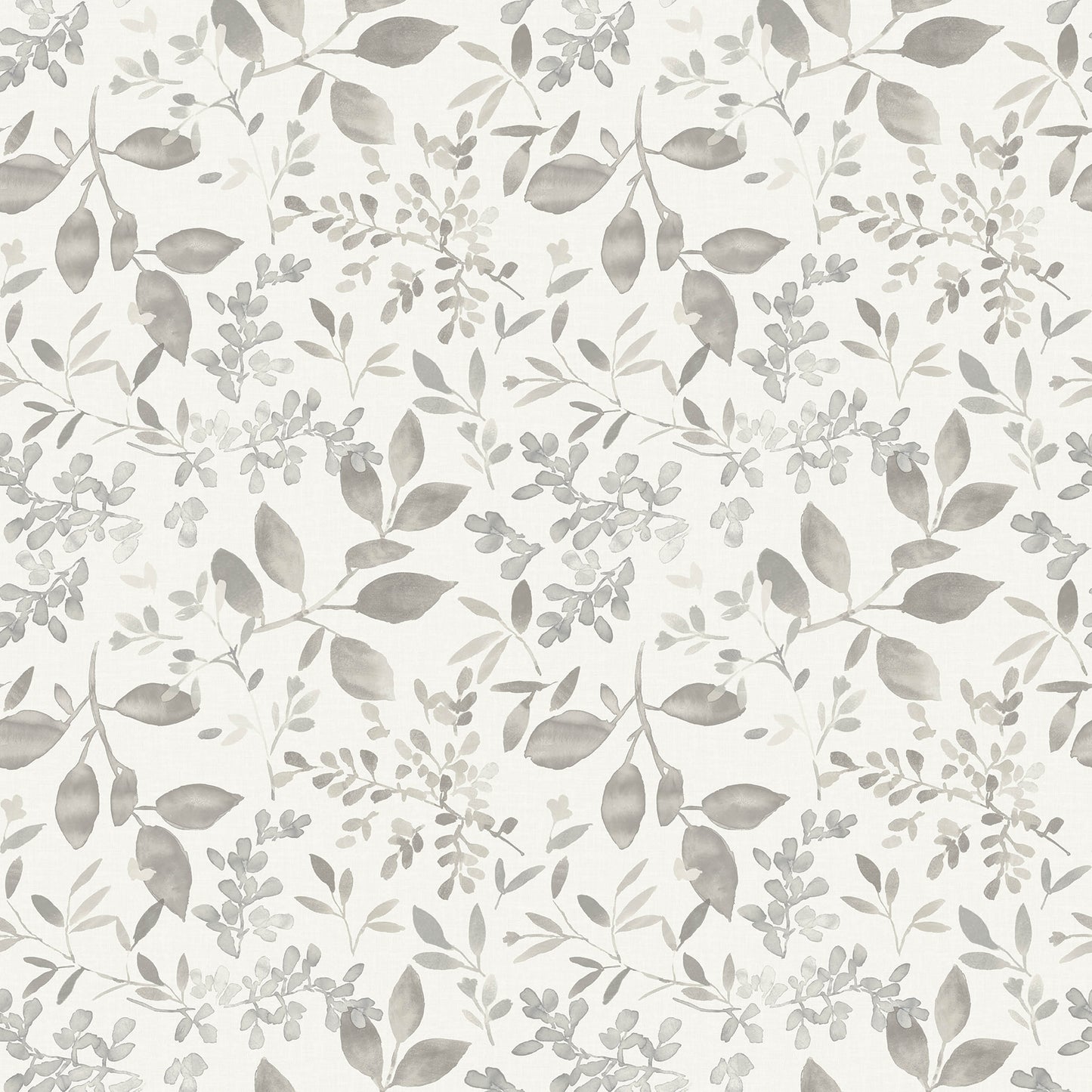 Chesapeake Tinker Grey Woodland Botanical Wallpaper, 20.5-in by 33-ft