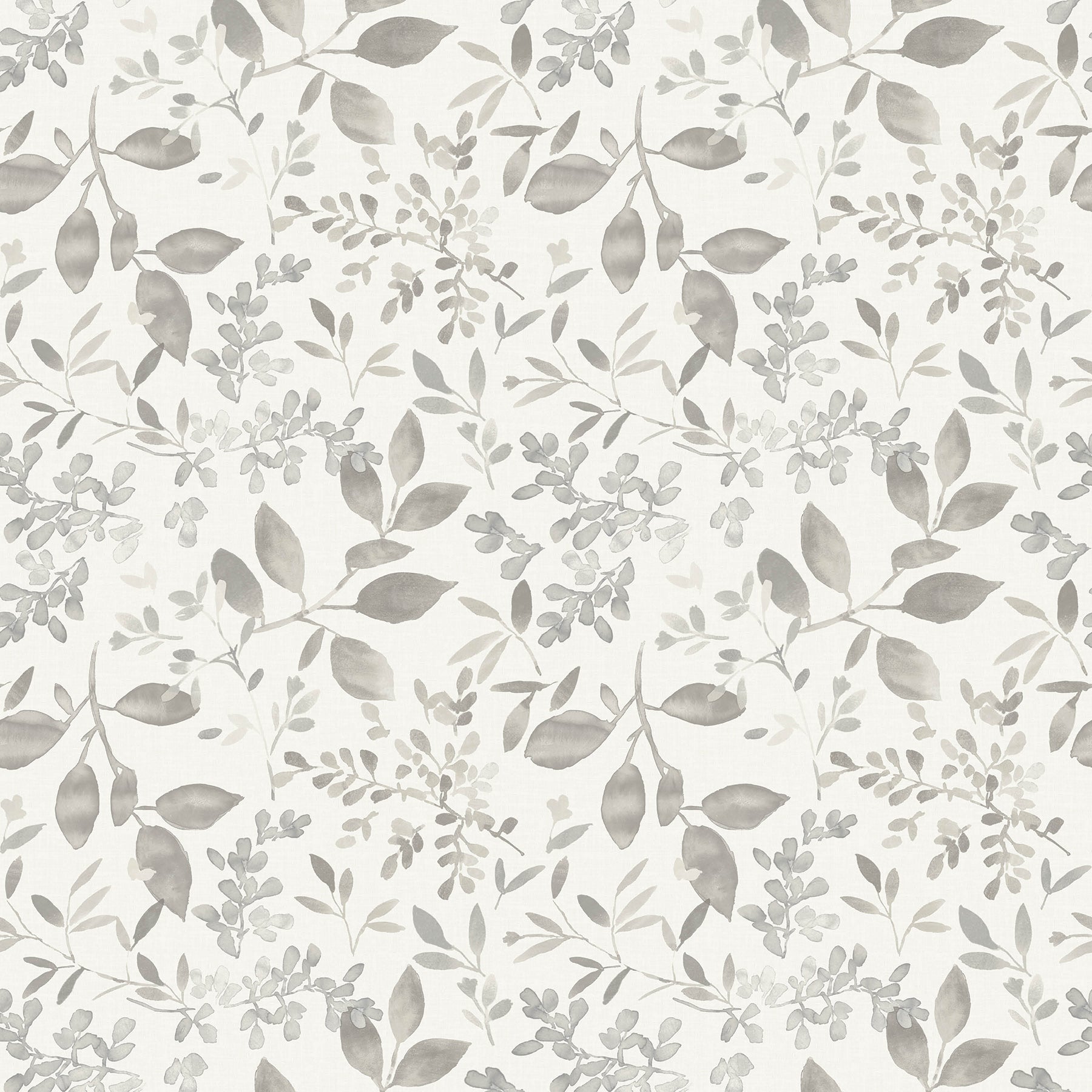 Chesapeake Tinker Grey Woodland Botanical Wallpaper, 20.5-in by 33-ft