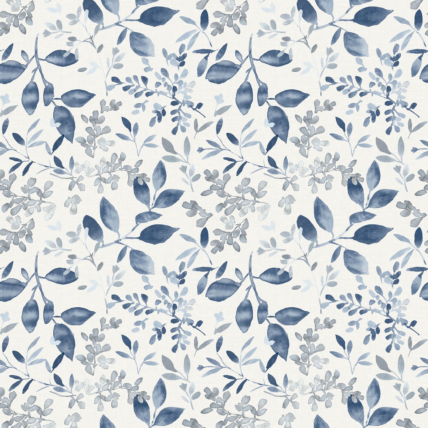 Chesapeake Tinker Navy Woodland Botanical Wallpaper, 20.5-in by 33-ft