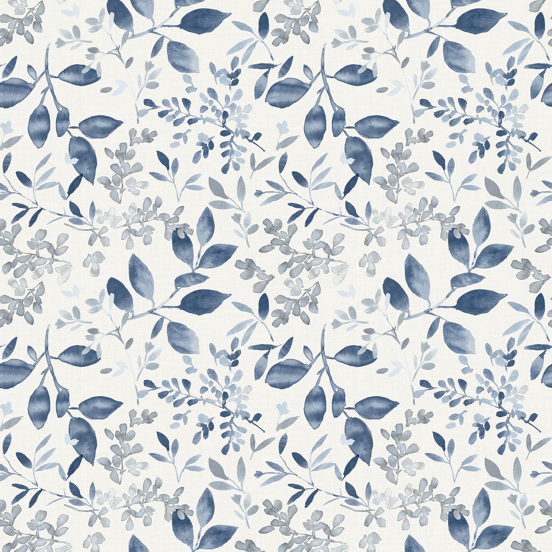 Chesapeake Tinker Navy Woodland Botanical Wallpaper, 20.5-in by 33-ft