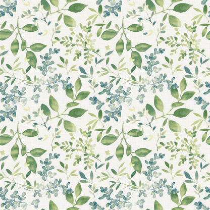 Chesapeake Tinker Green Woodland Botanical Wallpaper, 20.5-in by 33-ft