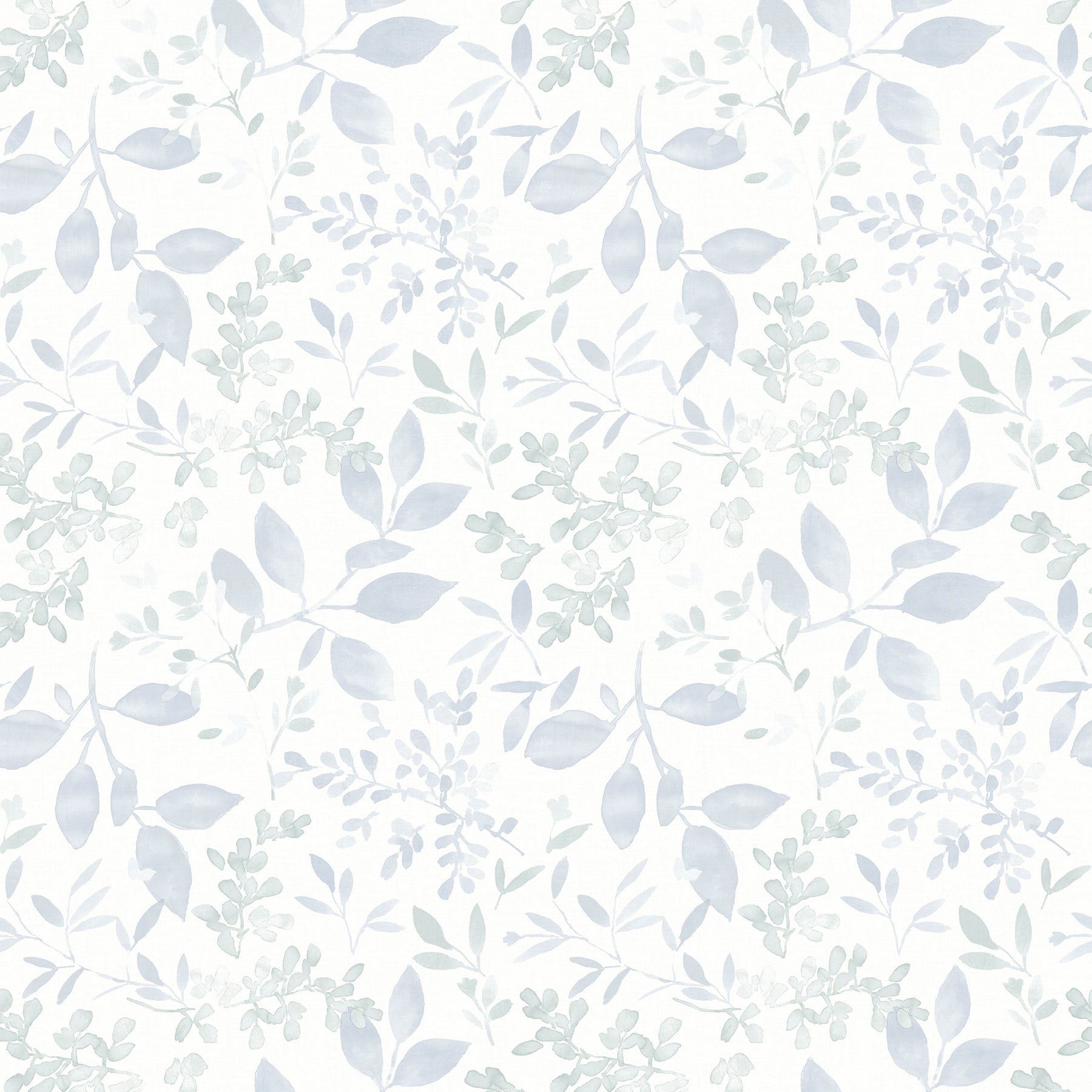 Chesapeake Tinker Light Blue Woodland Botanical Wallpaper, 20.5-in by 33-ft