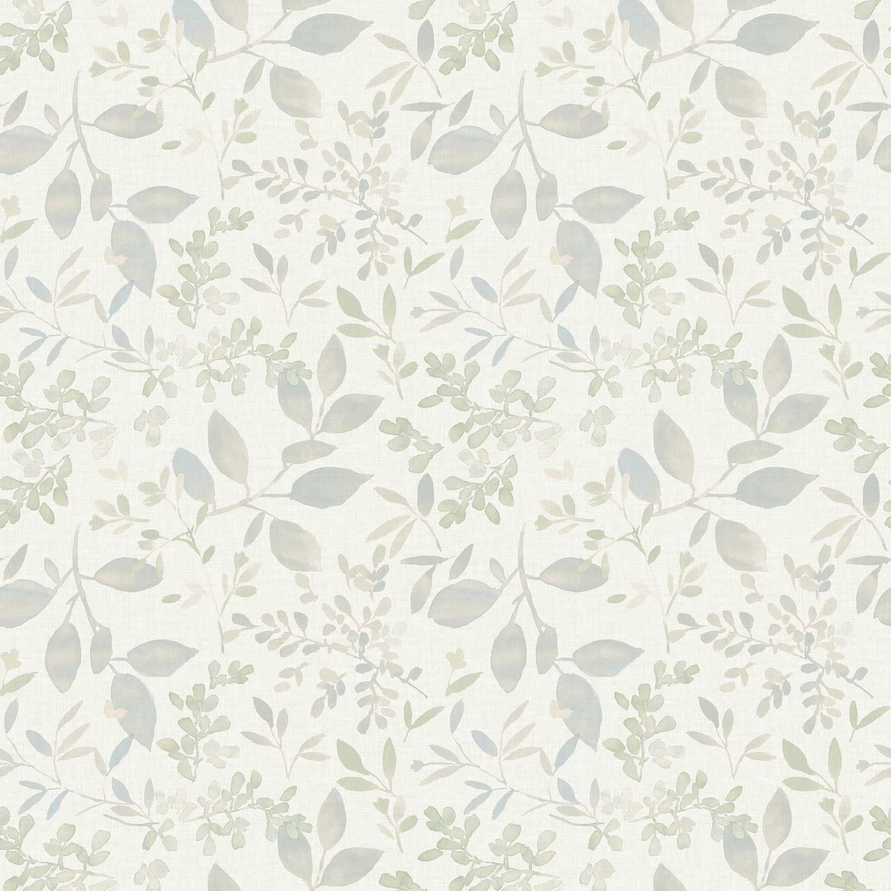 Chesapeake Tinker Teal Woodland Botanical Wallpaper, 20.5-in by 33-ft