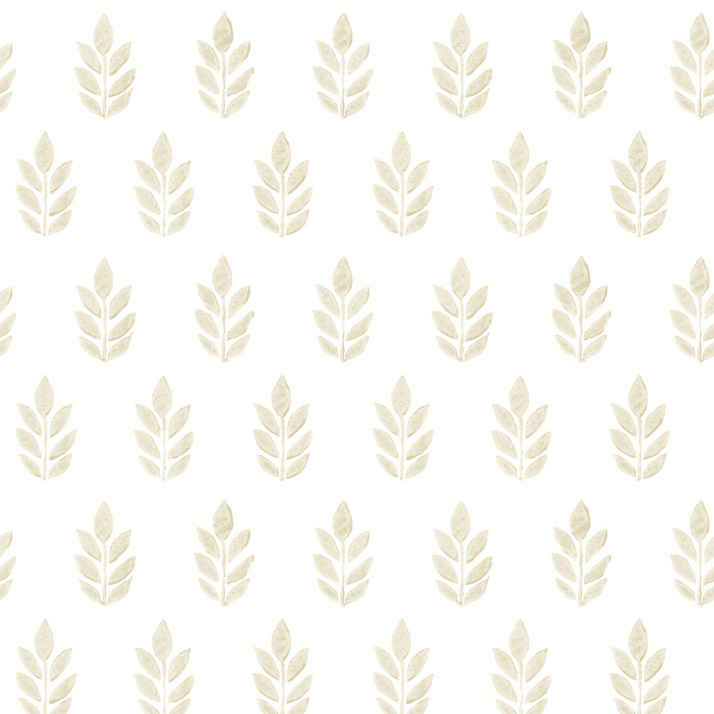 Chesapeake Ervic Blue Leaf Block Print Wallpaper, 20.5-in by 33-ft