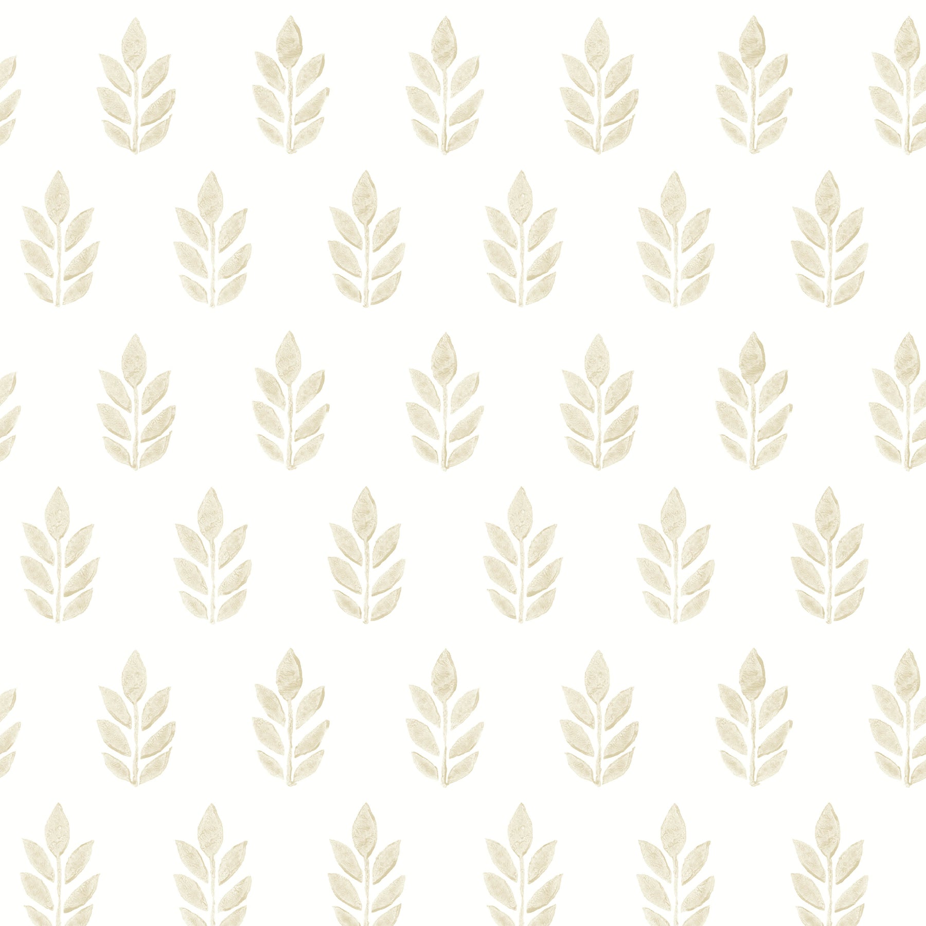 Chesapeake Ervic Blue Leaf Block Print Wallpaper, 20.5-in by 33-ft